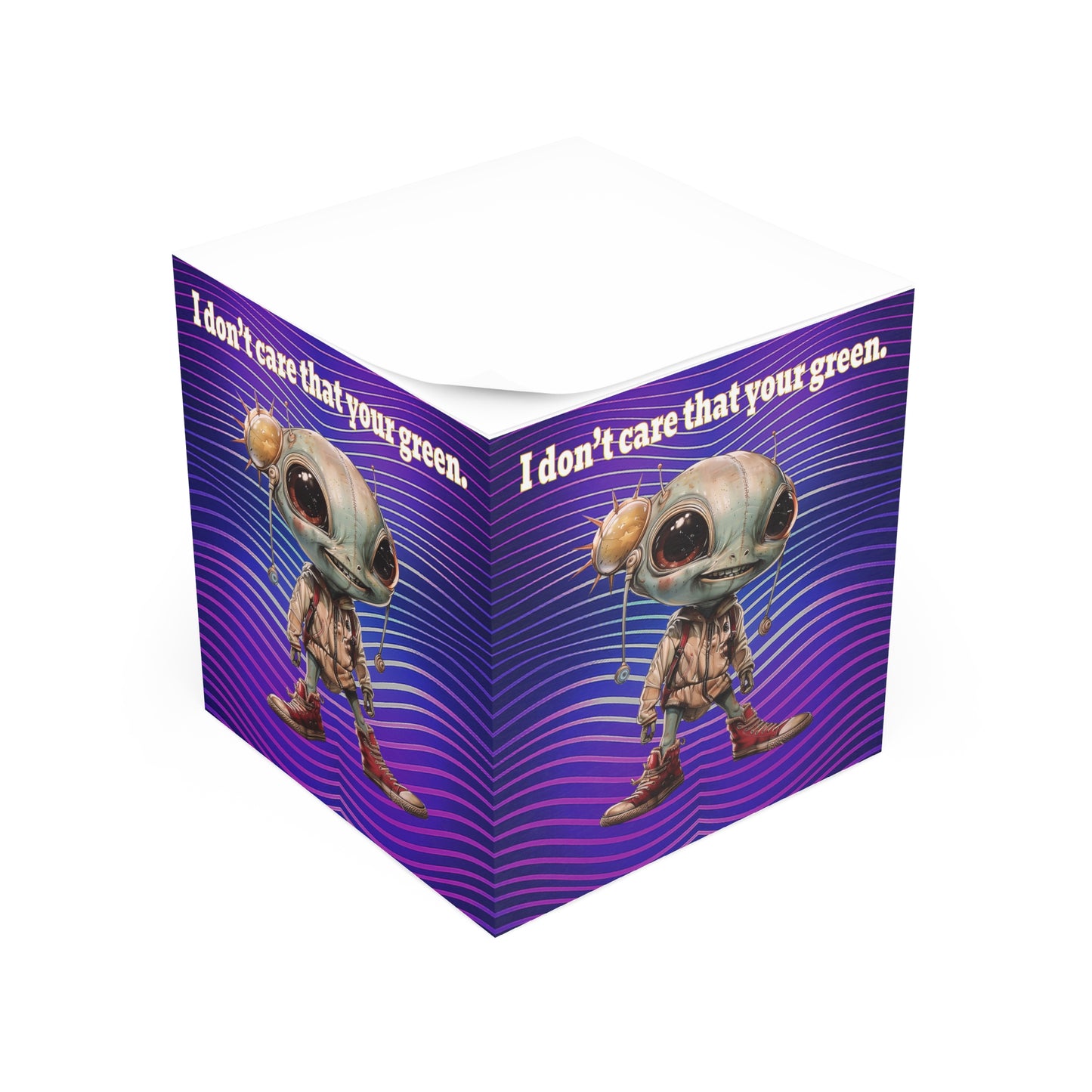 I don't care that your green - note cube (purple wave)