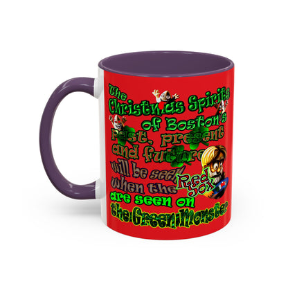 christmas spirits of boston - Accent Mug (red)