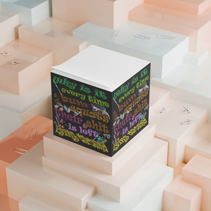 the bum's shit - note cube (black)