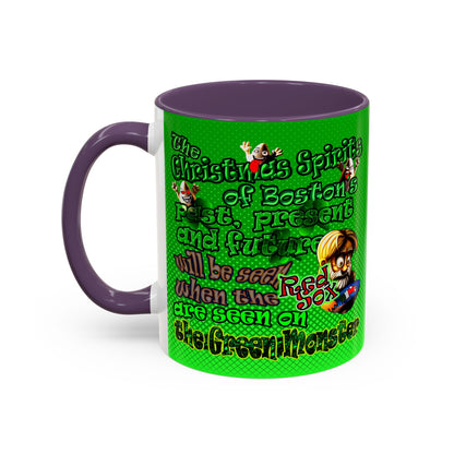 christmas spirits of boston - Accent Mug (logo green)