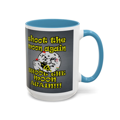 shoot the moon again - Accent Mug (grey-light grey)