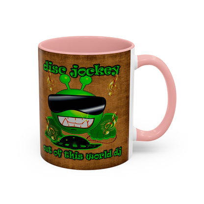 disc jockey - Accent Mug (brown papyrus)
