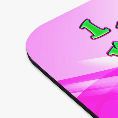 noticed you noticing - Mouse Pad (Rectangle) (light blue-pink wave)