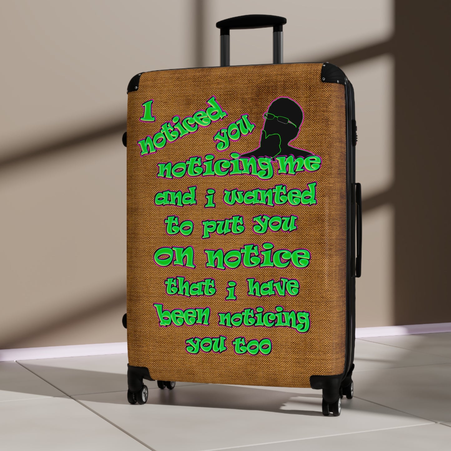 noticed you noticing - Suitcase (brown papyrus)
