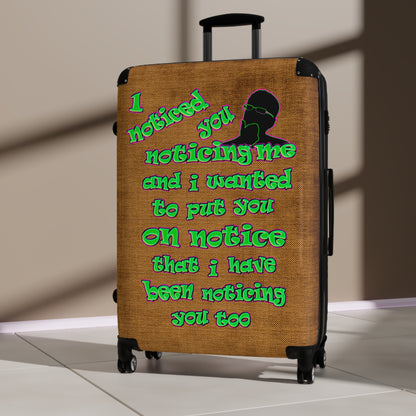 noticed you noticing - Suitcase (brown papyrus)