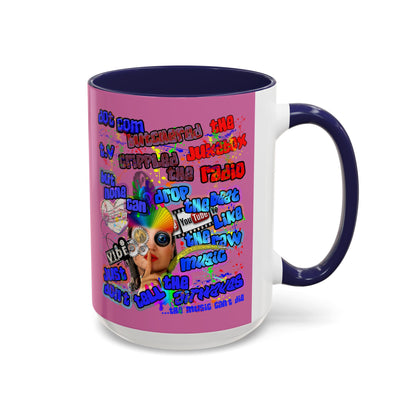 drop the beat - Accent Mug (light pink)