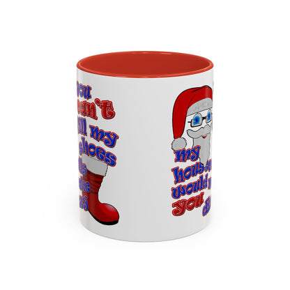 santa's shoes - Accent Mug (white)