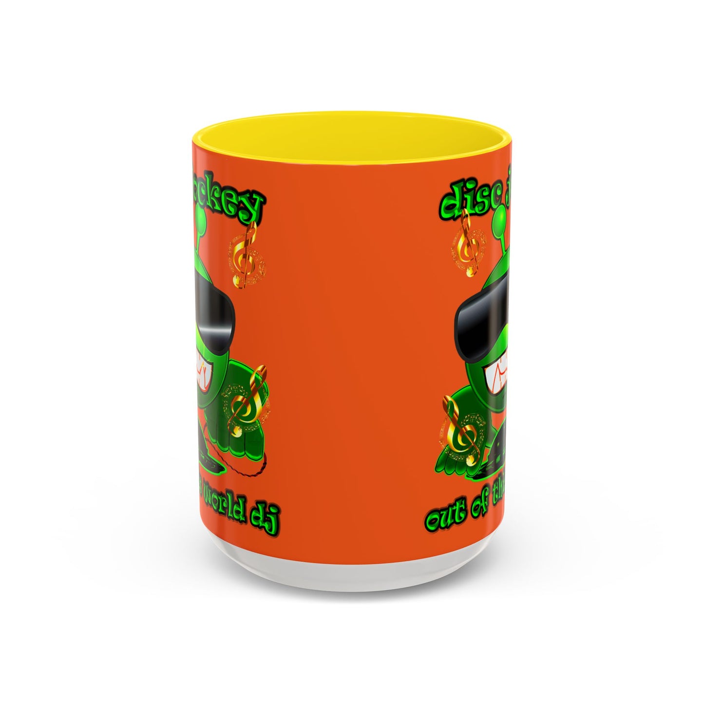 disc jockey - Accent Mug (orange)