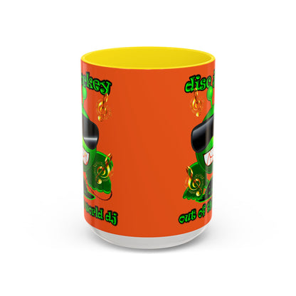 disc jockey - Accent Mug (orange)