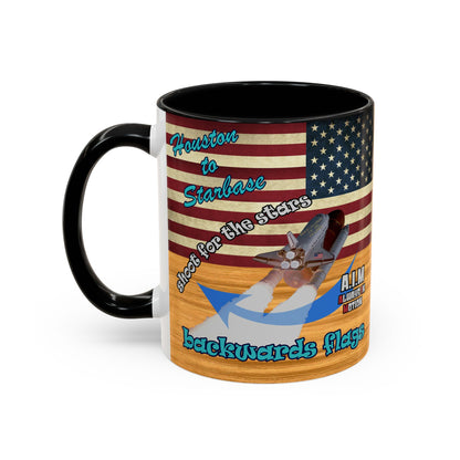 shoot for the stars - Accent Mug (butterscotch wood finish)