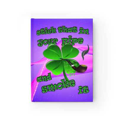 stick that in your pipe and smoke it - journal-blank (purple-pink wave)