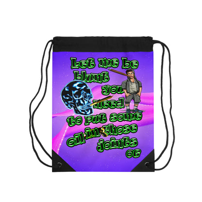 og - Drawstring Bag (purple-pink wave)