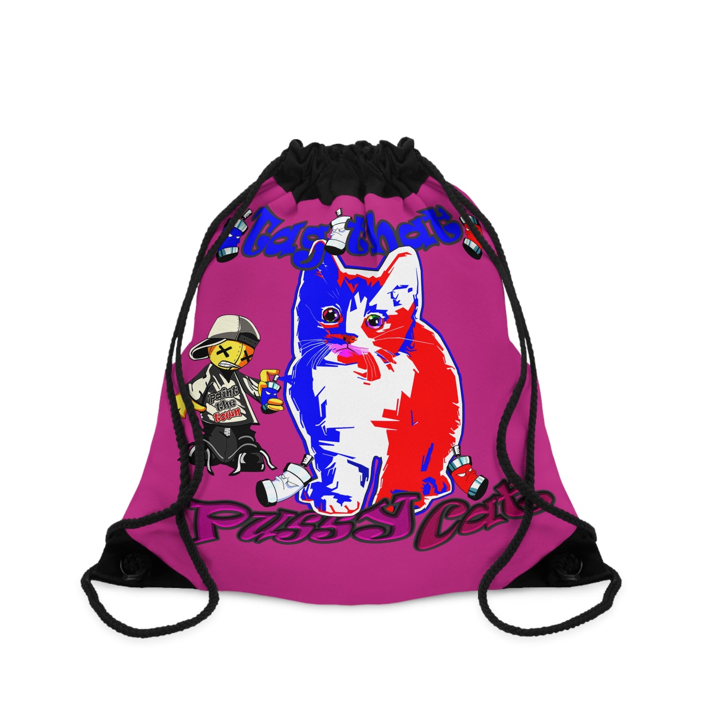 tag that - Drawstring Bag (pink)