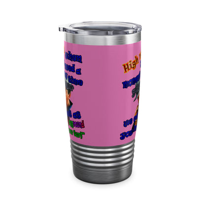 high noon - Ringneck Tumbler, 20oz (light pink)