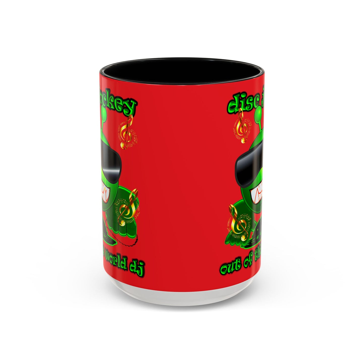 disc jockey - Accent Mug (red)