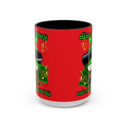 disc jockey - Accent Mug (red)