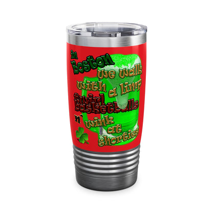 celtics logo - Ringneck Tumbler, 20oz (red)