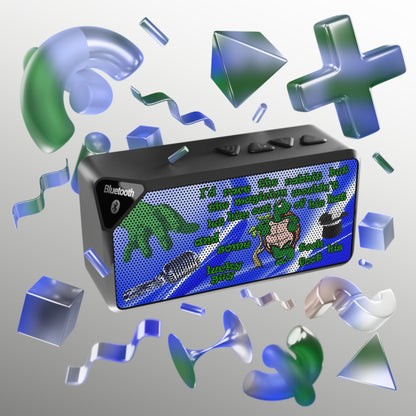 turtle race - Jabba Bluetooth Speaker (blue-white wave)