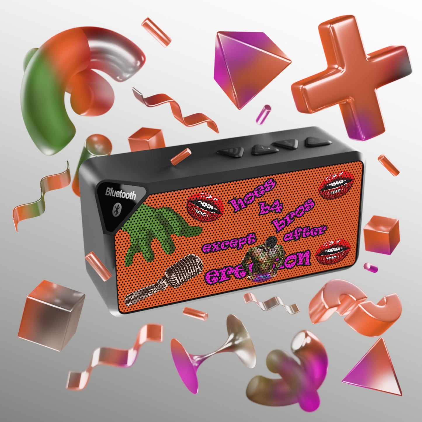 hoes b4 bros - Jabba Bluetooth Speaker (orange)