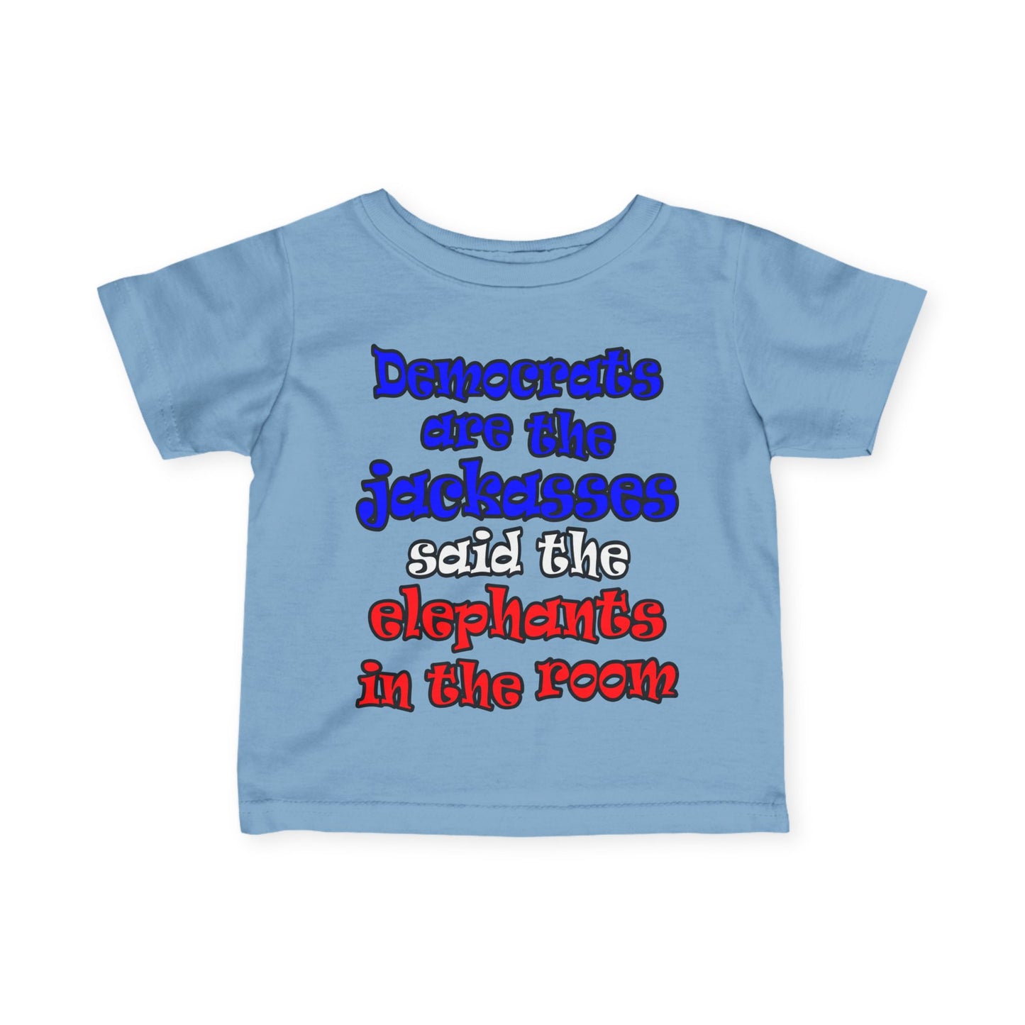 donkeys and elephants - Infant Fine Jersey Tee