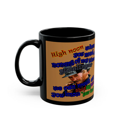 high noon - Black Mug (light brown)