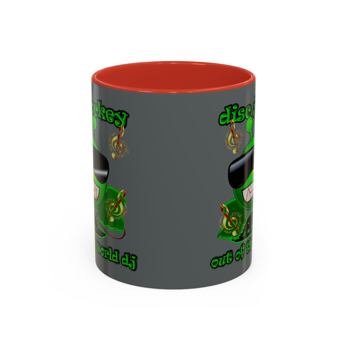 disc jockey - Accent Mug (dark grey)