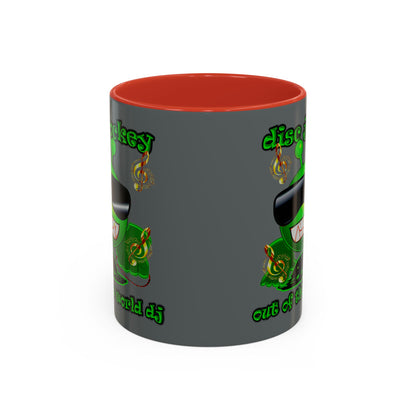 disc jockey - Accent Mug (dark grey)