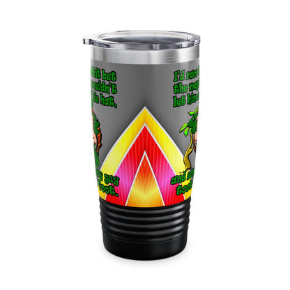 turtle race - Ringneck Tumbler, 20oz (rainbow split)