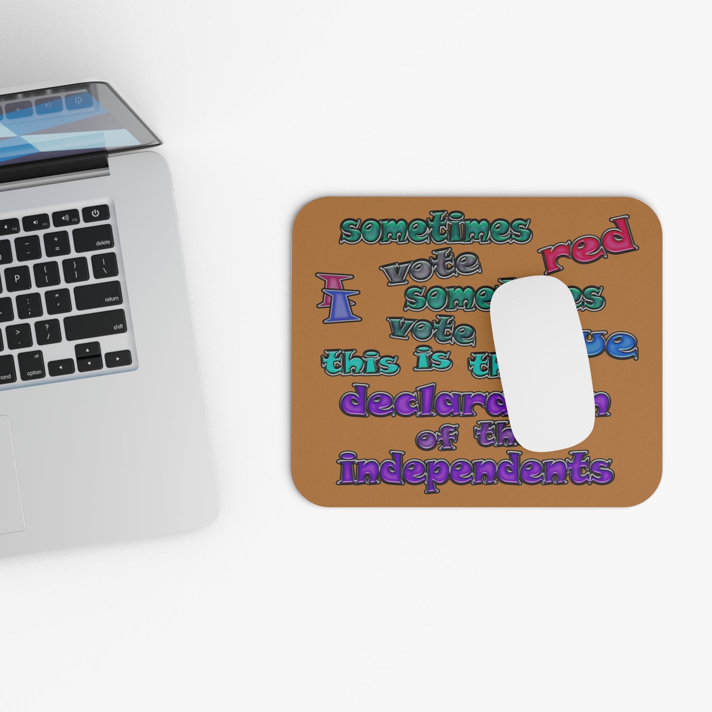 declaration of the independents - Mouse Pad (Rectangle) (light brown)