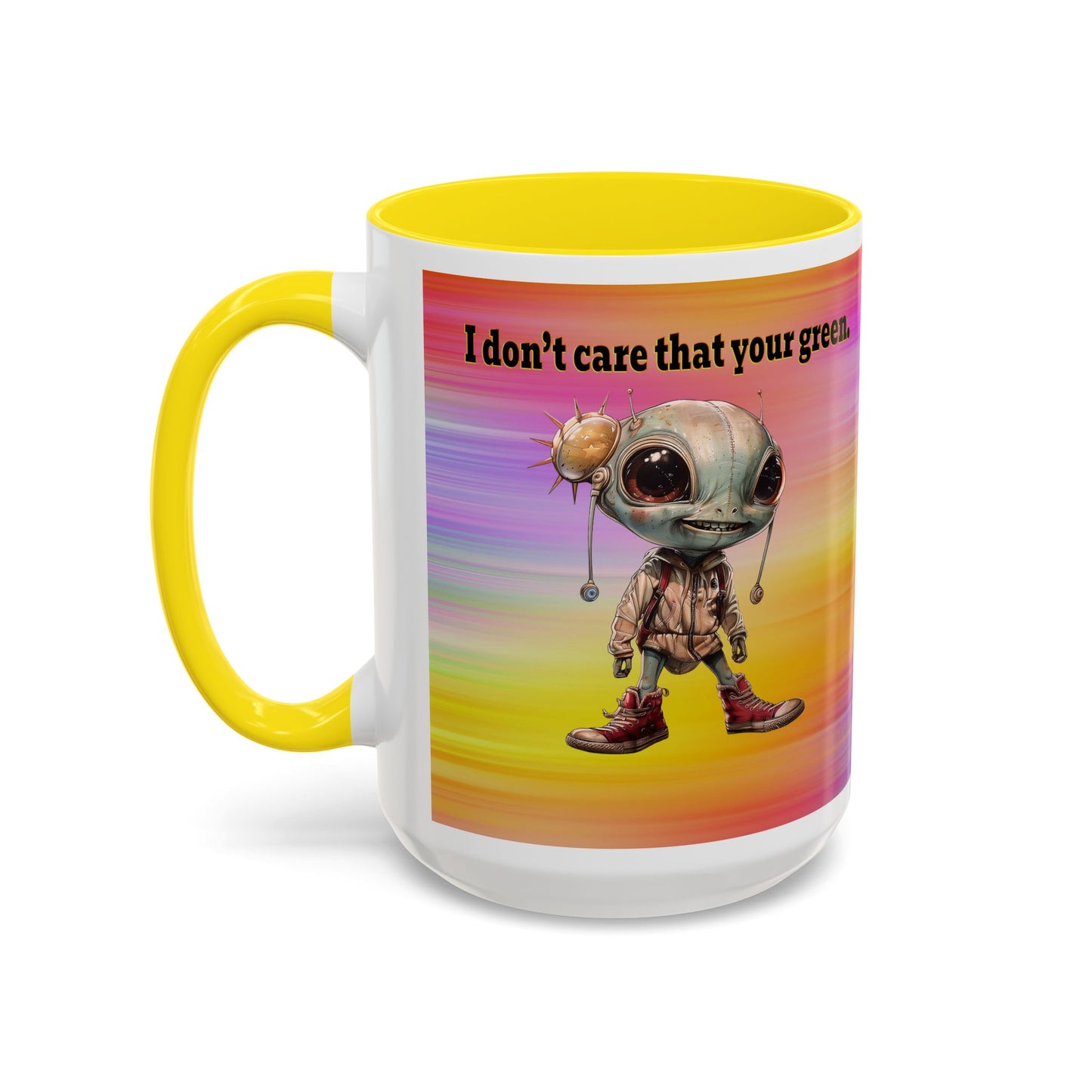 I don't care that your grey - Accent Mug (color blur)