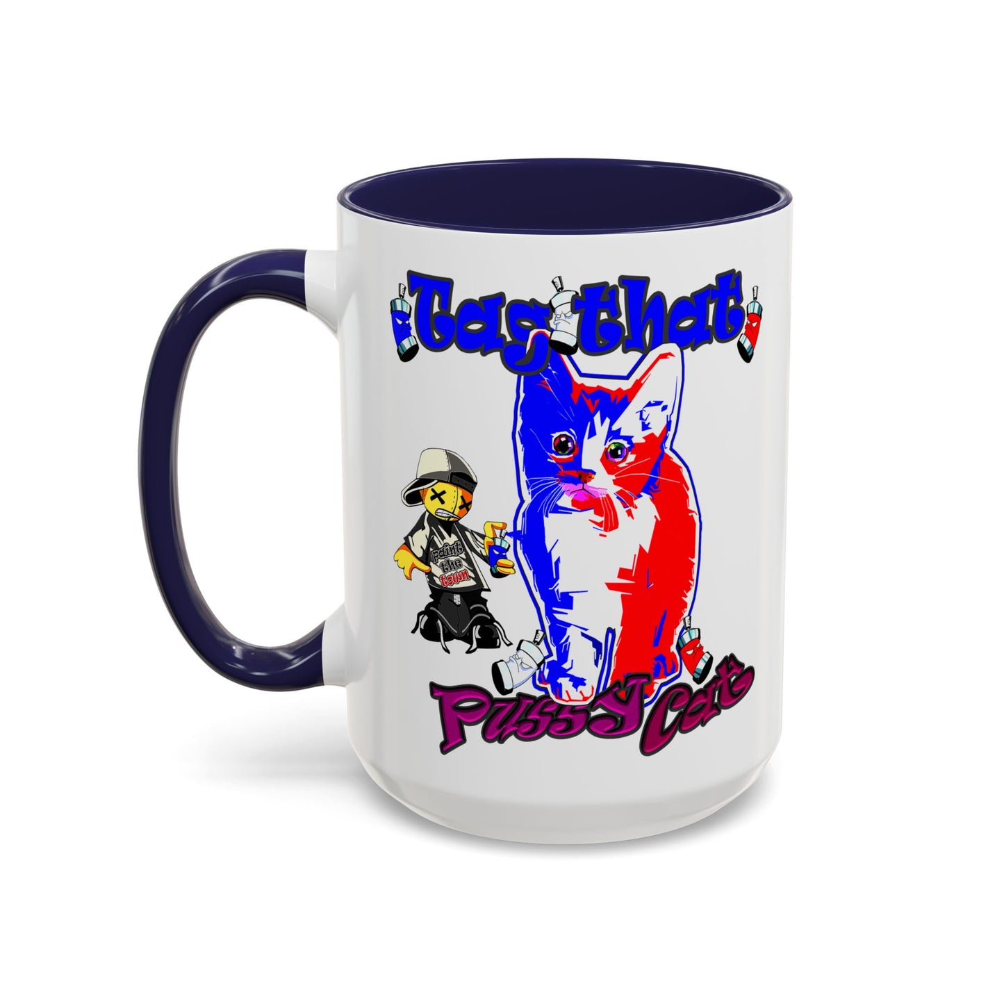 tag that - Accent Mug (white)