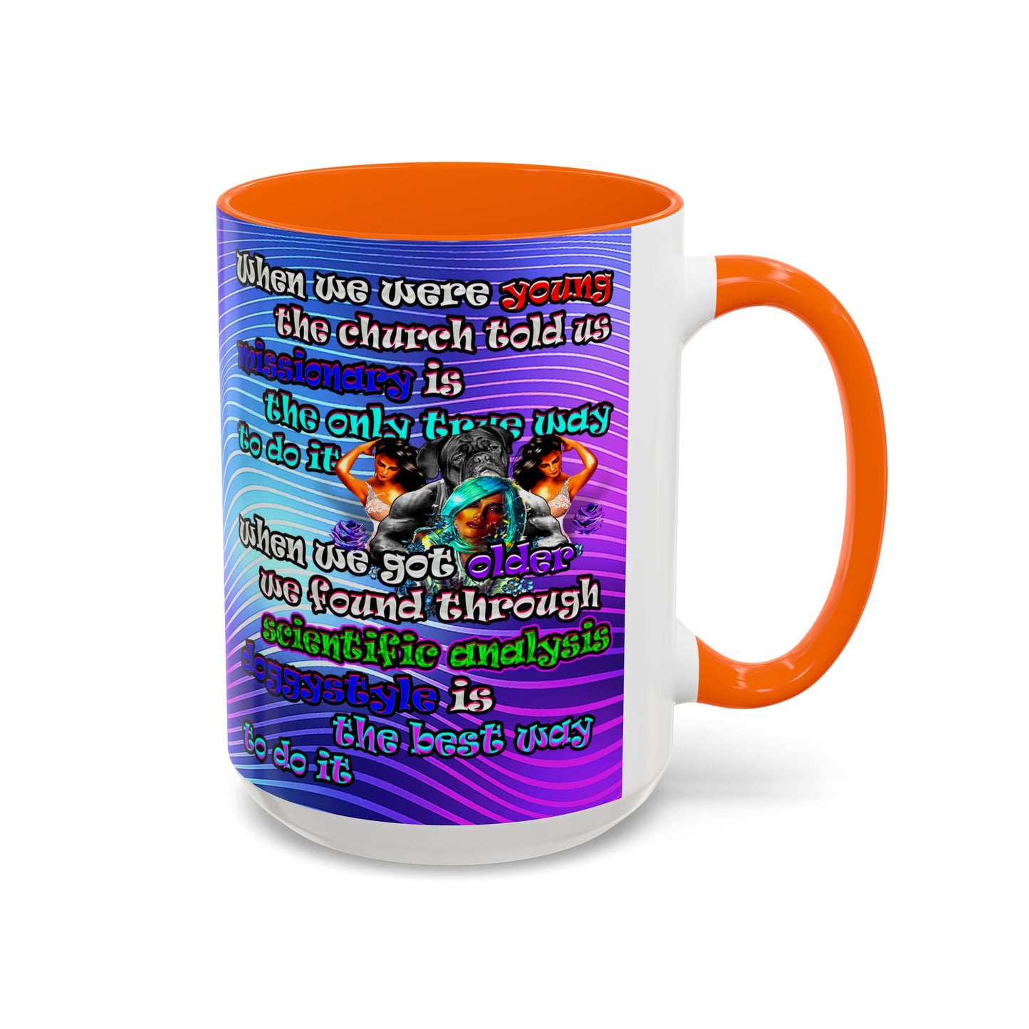 doggystyle - Accent Mug (purple wave)