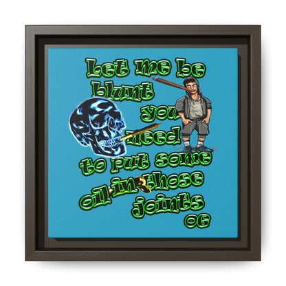 og - framed canvas art (turquoise)