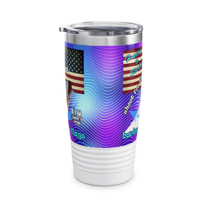 shoot for the stars - Ringneck Tumbler, 20oz (purple wave)