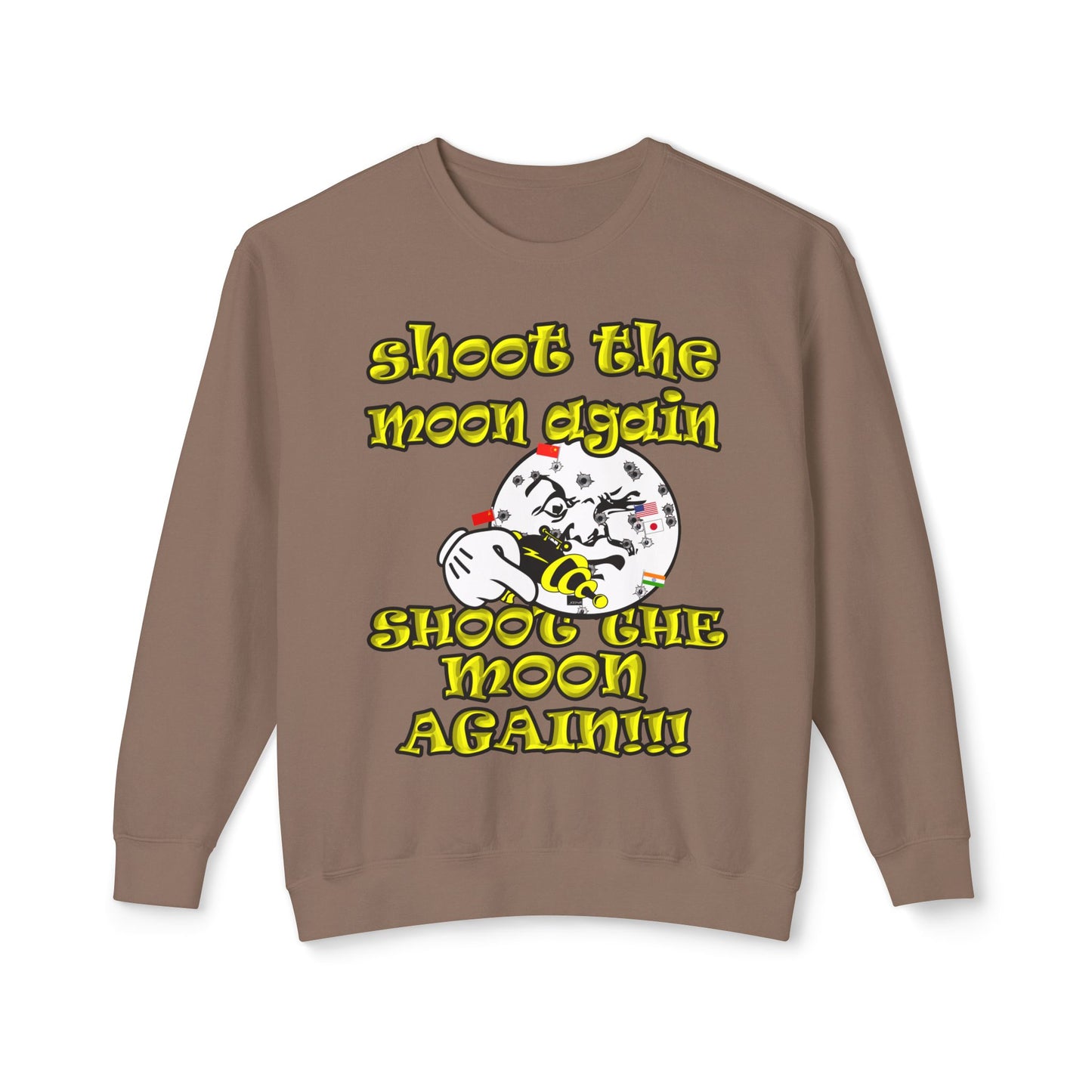shoot the moon again - Unisex Lightweight Crewneck Sweatshirt