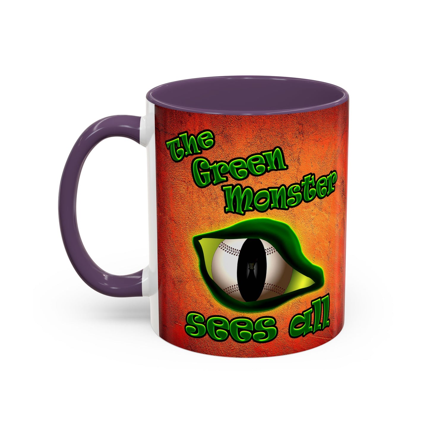 green monster - Accent Mug (burnt orange)