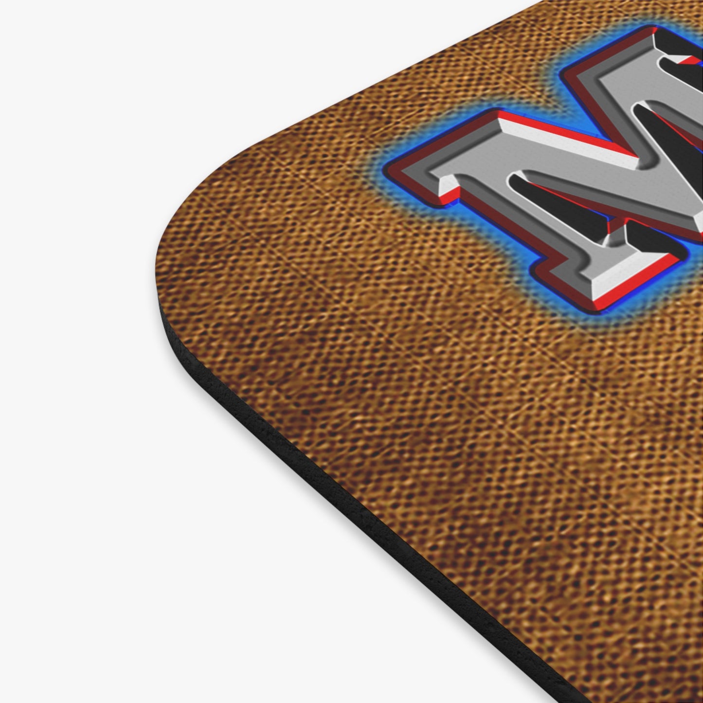 em cee squared - Mouse Pad (Rectangle) (brown papyrus)