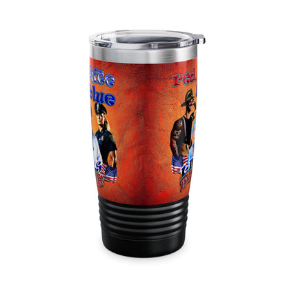 rw&b lives matter - Ringneck Tumbler, 20oz (burnt orange)