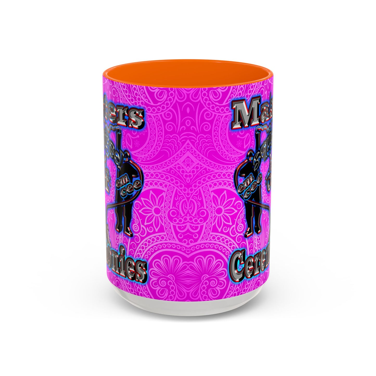 em cee squared - Accent Mug (pink swirl)