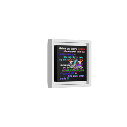 doggystyle - framed canvas art (black)