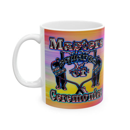 em cee squared - White Mug (color blur)