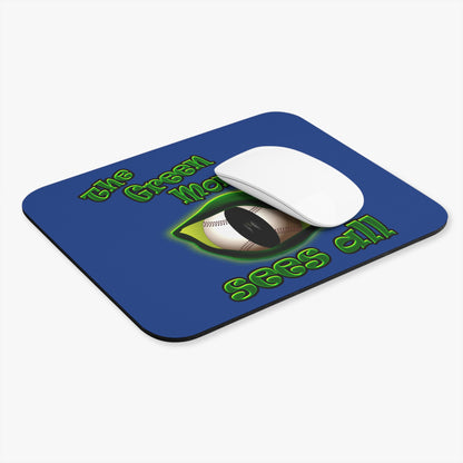 green monster - Mouse Pad (Rectangle) (dark blue)