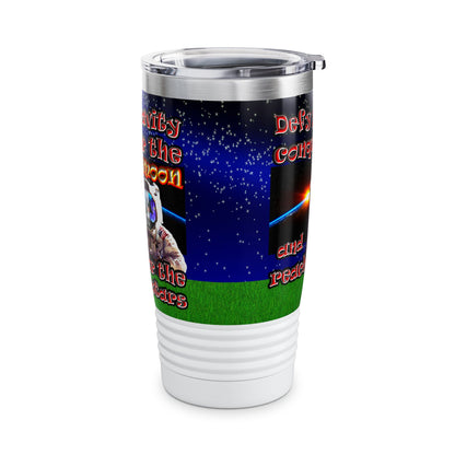 defy conquer reach - Ringneck Tumbler, 20oz ('snoops' background)