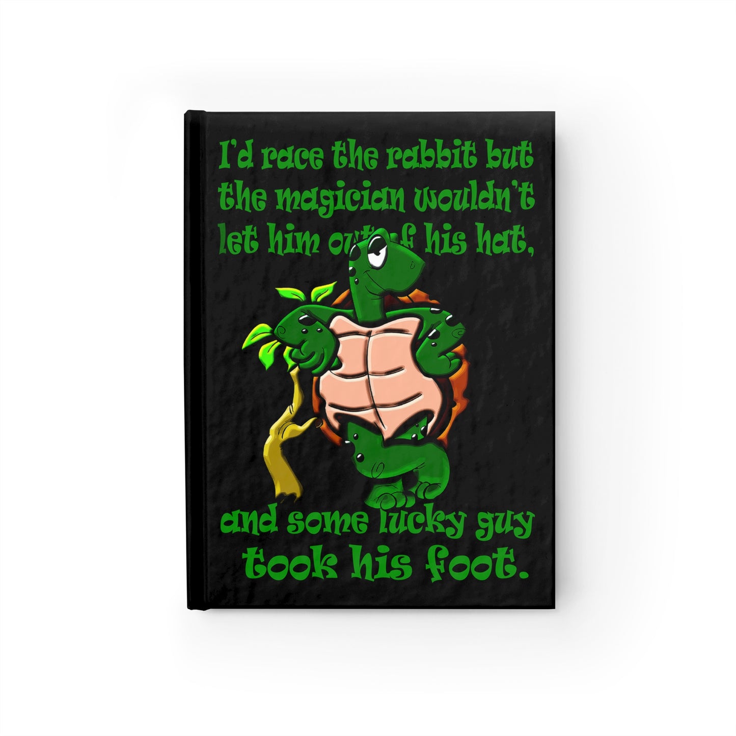 turtle race - journal-blank (black)