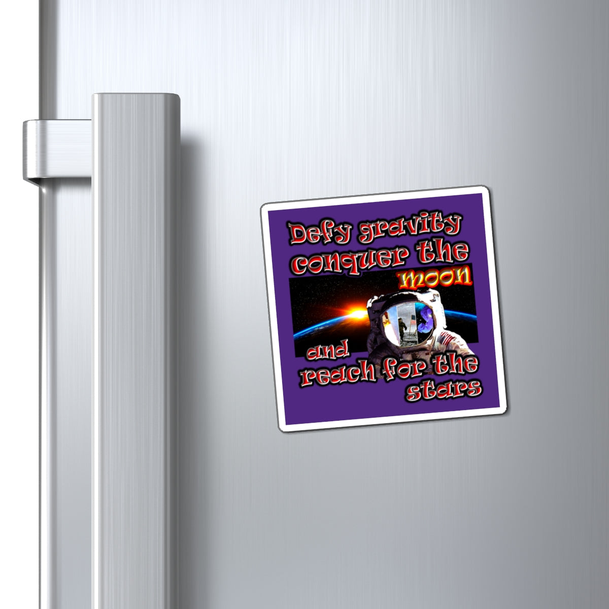 defy conquer reach - Magnets - (purple)