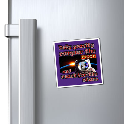 defy conquer reach - Magnets - (purple)