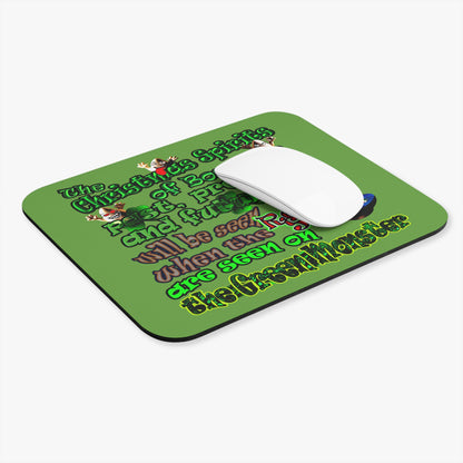 christmas spirits of boston - Mouse Pad (Rectangle) (green)