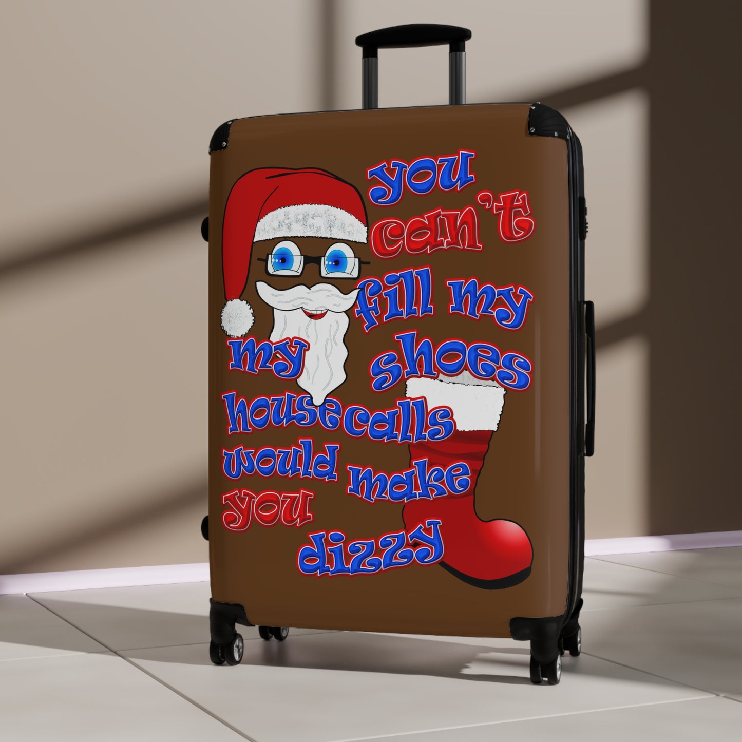 santa's shoes - Suitcase (brown)