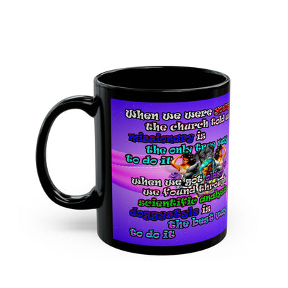 doggystyle - Black Mug (purple-pink wave)