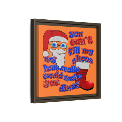 santa's shoes - framed canvas art (crusta)